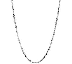 The simplicity of a sterling silver round box chain is stunning. Or, add a pretty pendant for more drama. From JAI. Page 1 QVC.com Pretty Pendant, Round Box, Box Chain, My Jewellery, Diamond Necklace, Drama, Chain, Sterling Silver, Pendant