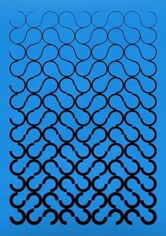 a blue background with black circles on it