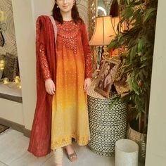 Pakistani Brand New Maria B Dresss Size Large Festive Multicolor Formal Dresses, Maxi Length Dress With Dupatta, Elegant Sleeveless Dress With Dupatta, Traditional Red Midi Length Dress, Traditional Red Midi-length Dress, Festive Red Silk Maxi Dress, Orange Anarkali Dress With Long Sleeves, Orange Silk Anarkali Dress, Orange Long Sleeve Anarkali Dress