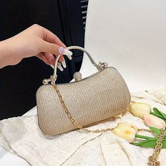 Category:Evening Bag,Clutch; Embellishment:Chain,Rhinestone; Gender:Women's; Type:Clutch Bags,Wristlet; Occasion:Party,Holiday,Wedding Party,Bridal Shower; Material:PU Leather; Width:8; Height:10; Function:Durable,Large Capacity,Lightweight,Waterproof; Pattern:Solid Color; Listing Date:09/14/2023; Production mode:External procurement; Length:20 Purse For Women, Rhinestone Chain, Top Rings, Evening Handbag, Ladies Clutch, Wristlet Clutch, Clutch Bags, Evening Clutch Bag, Online Bags