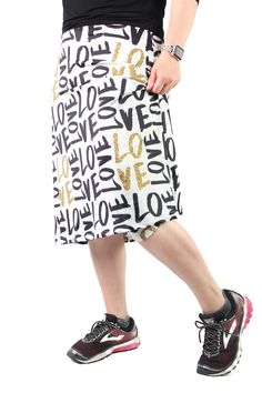 modest swim athletic skirt in LOVE print Style A Line Skirt, Yoga Band, Sports Skirts, Swim Skirt, Line Skirt, A Line Skirt, Modest Fashion, A Line Skirts, Fabric Care