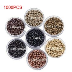 1000PCS 3mm Nano Ring with Silicone Micro Beads for Nano Tips Hair Extensions Description: 100% Brand new and high quality. 3.0mm nano rings nano beads with silicone inside for feather and hair extensions The extension can last for several months, depending on how fast your hair grows. Eventually, the microcircle will have to be removed, or moved up to the scalp again. This micro ring can be well hidden in your hair. Makes hair look natural and beautiful. There are 7 colors for you to choose. Me Hair Bun Tool, Micro Bead Hair Extensions, Hair Braid Rings, Bead Extensions, Micro Ring Hair Extensions, Jumbo Braiding Hair, Hair Extension Tools, Tips Hair, Micro Beads