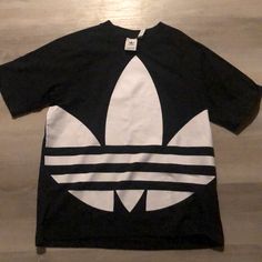 Adidas Oversized Tee! Brand New, Wore Once. Just Too Big For Me. Bought With A Set But The Shirt Doesn’t Work. Super Soft And Comfy! Womens Oversized Tee, Adidas Tops, Oversized Tee, Black Adidas, Adidas Women, Black White, Womens Tops, Tops & Tees, Adidas