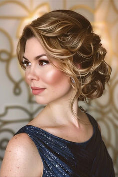 Sculpted chignon, an elegant hairstyle perfect for wedding guests. Short Hair Styles For Wedding Guest, Medium Fine Hair, Guest Hairstyles, Wedding Hairstyle Ideas, Blonde Layered Hair, Formal Hairstyles For Long Hair, Elegant Wedding Hair