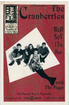 the cranberries concert poster