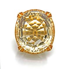 For Sale on 1stDibs - A, beautiful 18kt yellow gold ring. With, a beautiful Citrine center stone and with round small diamond going around the mounting of the ring. The ring Yellow Gold Ring, The Ring, Yellow Gold Rings, Citrine, Gold Ring, Fashion Rings, Diamond Ring, Gold Rings, Yellow Gold