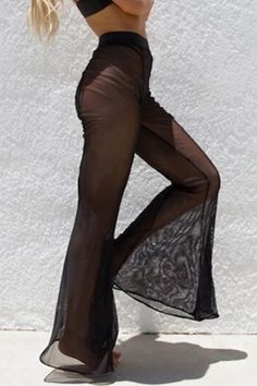 Sexy See-through Black Pants(Without Underpants)_BOTTOMS_KnowFashionStyle | Wholesale Shoes,Wholesale Clothing, Cheap Clothes,Cheap Shoes Online. - KnowFashionStyle.com Sheer Stretch High-cut Leg Bottoms, Sheer Black Bottoms, Sheer Wide Leg Bottoms For Night Out, Stretch Wide Leg Bottoms For Club, Sheer Wide-leg Bottoms For Night Out, Sheer Black Full-length Bottoms, Sheer Long Party Pants, High-cut Leg Stretch Club Bottoms, Stretch High-cut Leg Club Bottoms