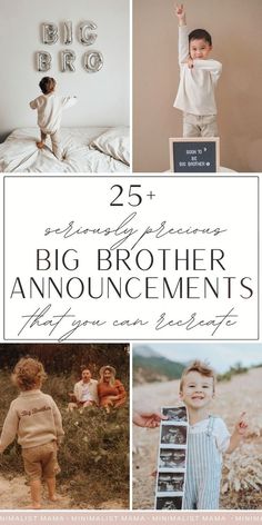 the 25 best big brother announcements for your baby's first birthday or any special occasion