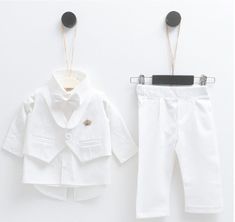 Classy and trendy boys outfit for your little man .We prepare each product with care and love for our work. *Baptism , christening or dedication outfit *Special event outfit *Long sleeve shirt and long pants.Pants has an elastic waisband Care instruaction Machine wash 65 to 85 F ( 30 degrees ) Baby Boy White Outfit, Baby Boy Baptism Gifts, Baby Boy Christening Outfit, Baby Boy Baptism Outfit, Special Event Outfit, Baptism Gifts For Boys, Boy Christening Outfit, Outfit Baby Boy, Baby Boy Christening