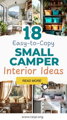 Get inspired with these 18 easy-to-copy small camper interior ideas! From camper van remodels to tiny trailer makeovers, these DIY designs transform your space into a cozy, functional retreat. Perfect for full-time living, van life enthusiasts, and anyone planning a short bus or pickup camper conversion. 

Start your camper transformation today! 🚐✨ Dark Academia Living Room, Camper Suv, Living Van, Travel Trailer Decor