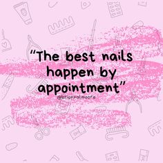 The Best Nails Happen By Appointment ⚡️share with a friend who loves nails ⚡️my nails for Talk Pittsburgh Nail Tip: Ladies make sure your appointments are booked with your favorite service providers. Spring is here which means summer will soon be near. Having your appointments prebooked not only helps your nail tech keep a booked schedule but also makes sure your not left out without an appointment 📆 Nail techs and clients my tip for you is to make sure you always have at least 3 appoin... Nail Tech Captions, Nail Slogans, Nail Promotions Ideas, Boujee Salon, Nail Tech Instagram Posts, Nail Appointments Available, Nail Branding