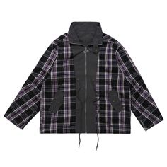 This double-sided plaid jacket coat is made with high-quality cotton fabric in an oversized fit. Available in grey and green, it is designed for men and offers both style and comfort. With a professional and objective tone, this coat provides warmth and versatility for any occasion. Plaid Cotton Winter Outerwear, Plaid Cotton Outerwear For Winter, Winter Plaid Cotton Outerwear, Plaid Outerwear With Pockets For Streetwear, Winter Plaid Streetwear Outerwear, Plaid Cotton Outerwear For Work, Winter Plaid Outerwear For Streetwear, Plaid Long Sleeve Outerwear For Streetwear, Oversized Plaid Cotton Outerwear