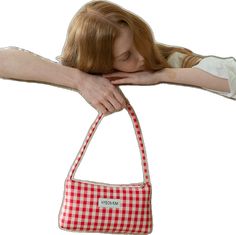 Trendy Rectangular Shoulder Bag For Picnic, Casual Plaid Bag For Picnic, Trendy Gingham Everyday Bag, Trendy Everyday Gingham Bags, Trendy Gingham Shoulder Bag For Everyday, Trendy Gingham Bags For Everyday Use, Gingham Check, Gingham, Red