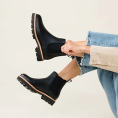 Go-To Lug Chelsea Boot Black | Nisolo Nisolo Shoes, Mule Sneakers, Old Shoes, Black Chelsea Boots, Buckle Sandals, Round Toe Heels, Womens Sandals Flat, Sneaker Heels, Chelsea Boot