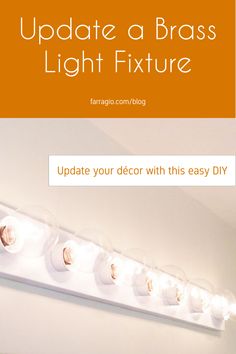 the light fixture has been updated with this easy diy