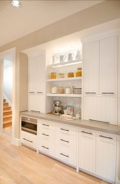 the kitchen is clean and ready for us to use in its new owner's home