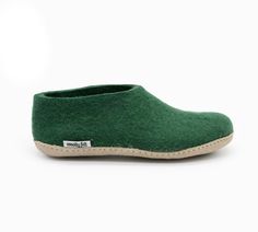 "The green felt shoes is the allrounder from Woollyfelt - a slipper suitable with comfort for everyone! Our handmade shoes has a fit following the contours of the foot, making sure that this cozy shoes stay snuggly on your feet when you are about the house. The natural properties of the wool is to regulate temperature and absorb moisture, making for warm and dry feet. The shoes is suitable for wear all year round. Felt shoes from Woollyfelt are made from 100% pure wool and have a sole made from suede leather. Environment Friendly Packages We believe implementing eco packaging in our brand's operations is no longer an option - it's a necessity. So, We have started not to use boxes for packaging. We pack our woolen shoes in handmade bags which is safe and sustainable for both individuals and Green Comfortable Slippers With Textured Footbed, Green Slip-on Slippers With Removable Insole, Green Slip-on Outdoor Slippers, Green Outdoor Slip-on Slippers, Comfortable Green Slip-ons With Cushioned Footbed, Green Flat Slippers With Textured Footbed, Green Casual Slippers With Cushioned Footbed, Green Cushioned Slippers With Round Toe, Green Round Toe Slippers With Cushioned Footbed