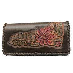 This Hand Engraved leather wallet is made from the highest quality 100% real three-ply cowhide leather. Everything is handmade. Thanks to its quality, you can use it comfortably in your daily life for many years . We have customers who have been using our wallet for more than 30 years. It will be perfect choice for your loved ones as Christmas gift , Valentine's Day gift , anniversary gift , birthday gift , or Mothers day gift . We select the best and highest quality raw materials from local Czech sources. There is an engraved flower on it. The engraved flower is made into the leather using the combined technique of engraving and hammering. Design: Classic, casual Size: (M) - 19x10x3cm. Weight: 210g Outer composition: High quality cowhide leather from the Czech Republic. Interior : Made of Handmade Wallet Women, Rectangular Soft Leather Wallet, Leather Clutch Wallet With Interior Card Slots, Soft Leather Clutch Wallet In Brown, Brown Leather Clutch Wallet, Hand Tooled Leather Wallet, Brown Embossed Wallet For Everyday Use, Brown Leather Bifold Clutch, Brown Soft Leather Clutch Wallet