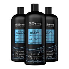 Want to restore moisture lost from heat styling? Try TRESemmé Smooth and Silky to quench dry hair and tame unruly hair. TRESemmé wants you to look and feel your best, which is why the TRESemmé Smooth and Silky System delivers optimized hydration that targets dryness and locks in moisture where your hair needs it most—every day. Enriched with Moroccan Argan oil, this gentle shampoo is designed to deliver optimum hydration that targets dryness and seals in moisture. The lightweight formula means y Shampoo Tresemme, Tresemme Conditioner, Tresemme Shampoo, Moisturize Dry Hair, Female Leaders, Liquid Hair, Shampoo Hair, Argan Oil Hair, Moroccan Argan Oil