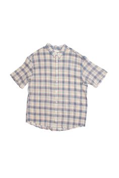 - Lightweight short sleeve button down Linen-cotton blend Blue Relaxed Fit Shirt With Rolled Sleeves, Blue Short Sleeve Shirt With Placket For Summer, Blue Cotton Camp Collar Short Sleeve Shirt, Blue Linen Camp Shirt With Relaxed Fit, Blue Linen Short Sleeve Camp Shirt, Blue Cotton Short Sleeve Shirt With Camp Collar, Blue Relaxed Fit Linen Camp Shirt, Casual Blue Linen Camp Shirt, Light Blue Short Sleeve Cotton Shirt