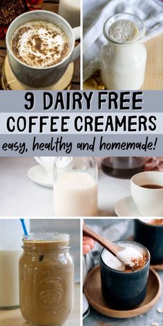 dairy free coffee creamers that are easy, healthy and homemade