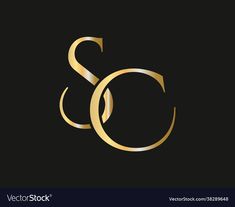 gold letter s and o on black background