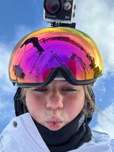 go pro pink goggles Ski Goggles Aesthetic, Pink Ski Goggles, Goggles Aesthetic, Pink Goggles, Skiing Aesthetic, Happier Than Ever, Go Pro, Ski Goggles, Action Camera