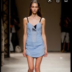 Excellent Condition Purchased For $1600 Can Be Worn As Casual And Formal Barbara Bui, Overall Shorts, Denim Dress, Disease, Slip Dress, Overalls, Color Blue, Mini Dress, Womens Shorts