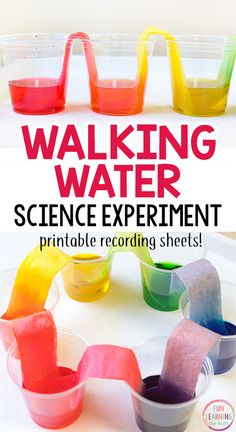 the science experiment is fun for kids to do while they learn how to make water