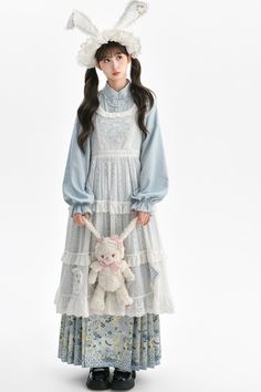 ❤︎ Light race layered cotton overdress setup❤︎ Eclectic Lighting, Girl Tribe, Forest Girl, Set Up, Lace, Clothes For Women, Clothes