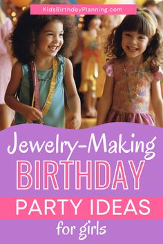 jewelry making birthday party ideas for girls from kids birthday planning dot com Birthday Party Planner Printable, Party Ideas For Girls, Birthday Party Planner, Jewelry Birthday, Planning Ideas, 8th Birthday, Girls Jewelry, Party Planner