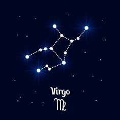 the zodiac sign virgo m in the night sky