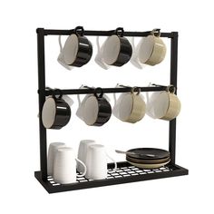 OROPY Coffee Mug Holder Stand, 2 Tier Countertop Mug Tree Holder Rack for Coffee Mug Holder Stand, Cabinet Organizers, Coffee Holder, Coffee Cup Holder, Mug Display, Picture Mugs, Coffee Stands