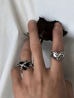 ⚡️Buy 2pcs Heart Decor Cuff Ring Black ONE SIZE under US$5.00 in Rings at AnotherChill.com Online Store. ✓Free Shipping with US$69+ ✓30-Day Returns Guarantee Trendy Scarves, Heart Decor, Cuff Ring, Bodycon Floral Dress, Sparkle Jewelry, Cuff Rings, Heart Decorations, Club Wedding, Black Rings