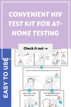 Step-by-step instructions for using a convenient at-home HIV test kit. Hiv Test, Dna Test, Fda Approved, Love Yourself, Peace Of Mind, The Well, Check It Out, Random Stuff, Mindfulness