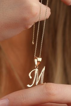 "14K Gold Initial Cz Diamond Necklace, Dainty Gold Initial Necklace,Oversize Initial Necklace, Alexis Gold Necklace Initial,Everyday Necklace You can choose to design regular or sideways letters, Please let me know This will be your new favorite everyday necklace. Super delicate, sparkly, and feminine. Wear it by itself, or mix and match it with our other necklaces. The perfect gift for someone loved and cherished, this necklace can be customized in 14K Gold white, yellow, or rose gold. ♥ ♥ DETA Initial Pendant Necklace With Diamond Accents As Gift, Diamond Accented Initial Pendant Necklace Gift, Luxury Initial Pendant Diamond Necklace As Gift, Luxury Diamond Initial Pendant Necklace As Gift, Luxury Diamond Initial Pendant Necklace For Gift, Diamond Cut Initial Pendant Necklace For Gift, Diamond Cut Initial Pendant Necklace As Gift, Initial Pendant Diamond Necklace With Accents For Gift, Diamond Accents Initial Pendant Necklace As Gift