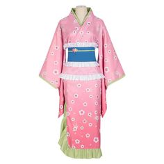 Anime Kanroji Mitsuri Women Pink Kimono Party Carnival Halloween Cospl Pink Kimono Dress, Kimono Dress Outfit, Japanese Outfit Ideas, Mitsuri Cosplay, Oktoberfest Outfits, Japanese Traditional Clothing, Onesie Costumes, Pink Kimono, Anime Kimono