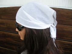 "NEW - Summer Fashion Headband Headscarf Bandana Headband. White bandana headscarf headband - Women's headband - Summer fashion headscarf bandana. Material: White bandana - 100 % cotton Women / Teen size One size Size: Approximate - 60 \" inches long including straps Approximate - 15 \" inches height Care instructions: Hand wash only. Hang to dry. Air dry only." Cheap White Cotton Headband, White Adjustable Hair Accessories For Beach, Adjustable White Hair Accessories For Beach, Adjustable White Hair Accessories For The Beach, White Headband Bandana For Beach, White Bandana Headband For The Beach, White Bandana Headband For Beach, Adjustable Solid Casual Bandana, White Casual Headband