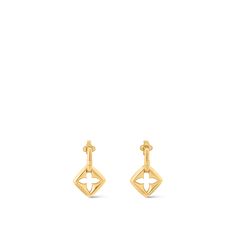 LOUIS VUITTON® - Puffygram Earrings - Gold Lv Earrings Louis Vuitton Diamond, Luis Vuitton Hoop Earrings, Louis Viouton Earrings, Lv Inspired Earrings, Prada Jewelry Earrings, Luxury Designer Earrings, Louie Vuttion Earrings, Louis Hoop Earrings, Luxury Earrings With Vs Clarity For Gift