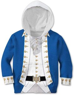 PRICES MAY VARY. Historical Figures Theme Hoodie Material: Silky Smooth Polyester, Suitable for Autumn, Summer, Spring season.【Note: Not Cotton material.】 Vivid Printing &100% Non Fading: Fashion 3D Digital LASER Printed hoodies in the front and back,features drawstring hood, long sleeves, front with 2 pockets. Realistic Looking, Super Durable. Casual wear, Halloween Cosplay Party Custome, great gift for people who loves history figures Cosplay. Perfect gift - Perfect as a casual hoodie or cospl Blue Long Sleeve Hoodie For Cosplay, Blue Long Sleeve Cosplay Costume, Hamilton Shirt, Alexander Hamilton, Historical Costume, Custom T Shirts, Kids Sweatshirt, Casual Wardrobe, Suits You