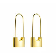 "lock earring, gifts for her, water resistant jewelry, padlock earring, dangle earring, oval hoop, golden earring, long earring, 18k gold plated These are a super unique set of earrings!  Its excellent craftsmanship stands out and is absolutely one of a kind for any collection. *18K Gold Plated Stainless Steel *Water-Resistant *Hypoallergenic *Length: 29.7 mm or 1.1\" Feel free to reach out to me with any questions! :) Visit Our Shop: https://www.etsy.com/shop/LovelyCYNCo?ref=seller-platform-mcn Gold Mules, Lock Earrings, Golden Hoops, Golden Earrings, Gold Earrings Dangle, Gold Hoops, Gold Plated Earrings, Long Earrings, Clothing And Accessories