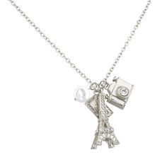 PRICES MAY VARY. Title: LUX ACCESSORIES Eiffel Tower Paris Pave Camera Tourist Faux Pearl Charm Necklace. Product Type: Departments > Girls > Jewelry > Necklaces & Pendants > Chains Efile Tower, Pearl Charm Necklace, Pearl Charms, Phone Charm, Accessories Store, Resin Jewelry, Faux Pearl, Eiffel Tower, Charm Necklace