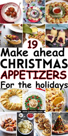 twelve christmas appetizers for the holidays