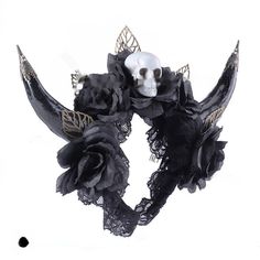 Product information: Processing Technology: Handmade Material: Plastic/resin Popular elements: Gothic, skull, horn, flowers Style: dark style Packing list: 1xHeadband Product Image: Gothic Headband For Costume, Black Gothic Headband For Cosplay, Gothic Halloween Party Hair Accessories, Gothic Crown Headpiece For Halloween, Adjustable Gothic Hair Accessories For Halloween, Halloween Party Props, Horn Headband, Special Halloween, Fright Night