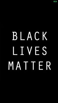 the words black lives matter written in white on a black background with an orange dot