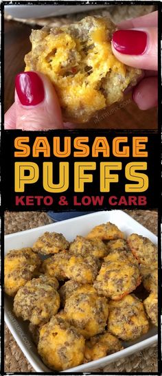 sausage puffs with keto and low carb