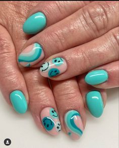 Essence Nails, Nails Biab, Nail Art For Girls, Teen Nails, Girls Nail Designs, Spring Acrylic Nails, Cute Simple Nails, Nails Green, Simple Gel Nails