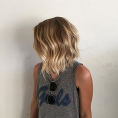 Blonde Balayage Bob, Balayage Bob, Layered Bob Haircuts, Dirty Blonde Hair, Bob Haircut For Fine Hair, Penteado Cabelo Curto, Short Hairstyle, Haircuts For Fine Hair, Hair Color Balayage