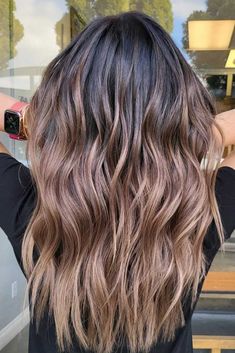 Hottest Brown Ombre Hair Ideas ★ Dark Brown Hair With Light Brown Ombre, Ombre Hair Dark Brown To Light Brown, Ombre Hair Color For Brown Hair, Ombre Hair On Black Women, Ombre For Brown Hair, Chocolate Brown Hair With Blonde Ombre, Long Brown Balayage Hair, Subtle Ombre For Dark Hair, Bronze Ombre Hair