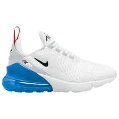 Nike Air Max 270 | Foot Locker Nike Sir 270, Sporty Blue Joggers With Drawstring, Nike Comfortable Joggers For Sports, Nike Functional Joggers For Streetwear, White Joggers For Training, Nike Joggers For Jogging, Comfortable White Sweatpants For Sports, Comfortable White Sports Joggers, White Athleisure Sweatpants For Training